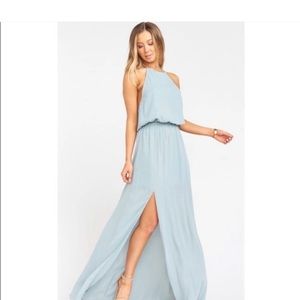 Show me your MuMu light blue dress